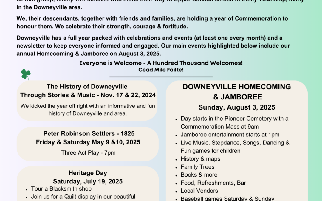 Downeyville Events Poster