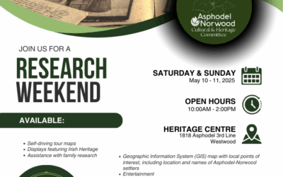 ANCHC Asphodel Norwood – Research Weekend May 10 & 11